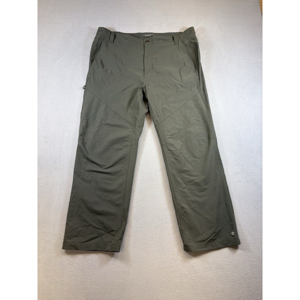 Columbia Omni Shade Omni Shield‎ Hiking Pants Mens 40x30 Olive Green Stretch